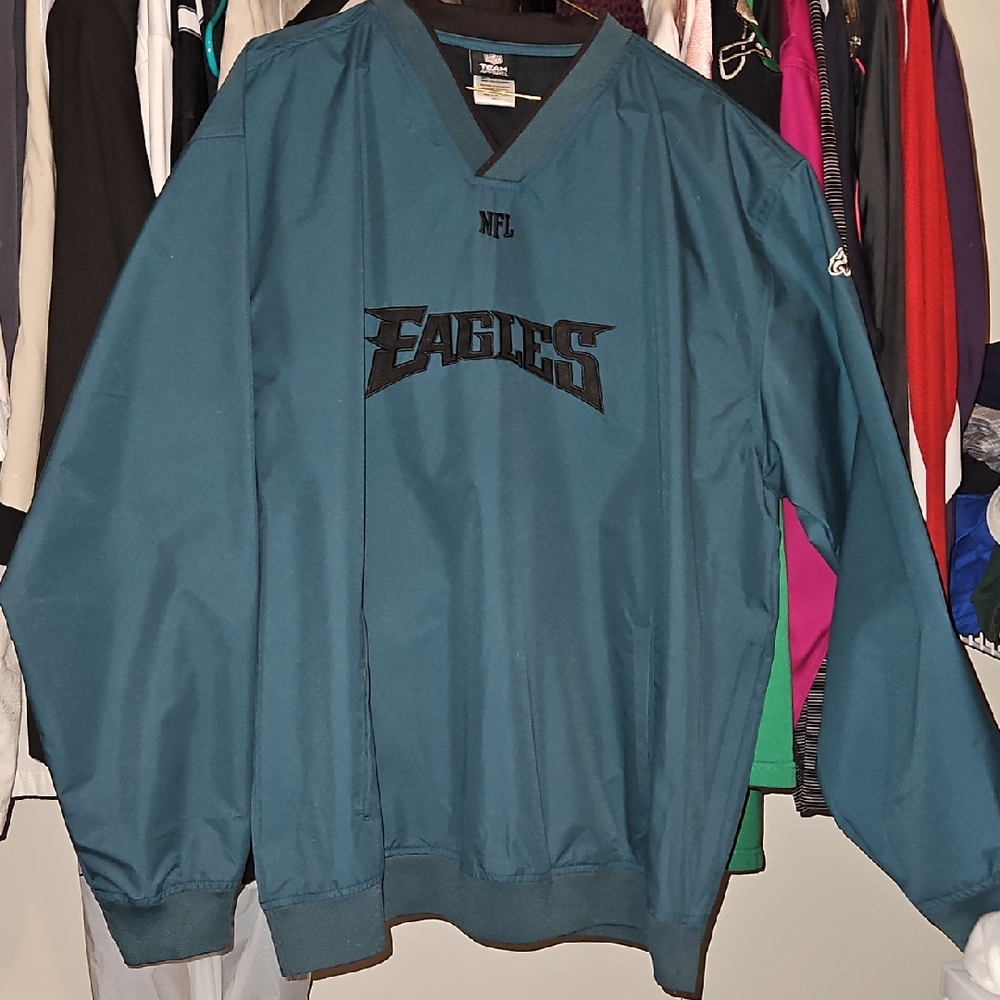 NFL Eagles Teal Windbreaker Jacket